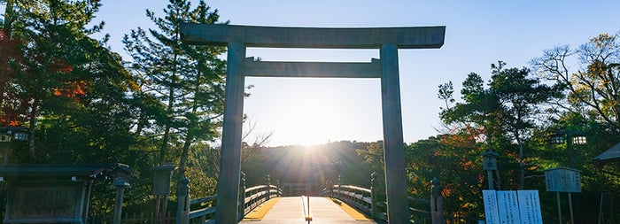 青空と鳥居