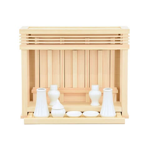 神棚 箱宮 神楽ミニ(神具セット付)