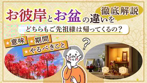 お彼岸とお盆の違いページのサムネイル