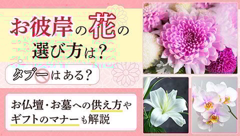お彼岸の花記事のサムネイル