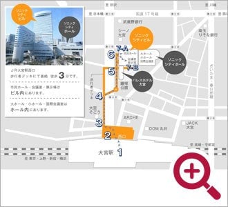 会場までの地図
