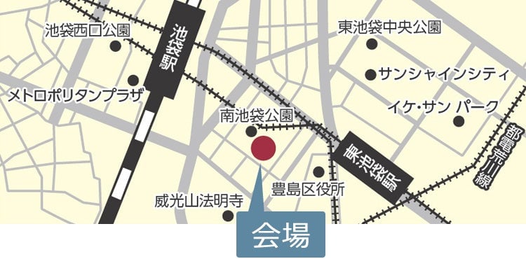 会場までの地図